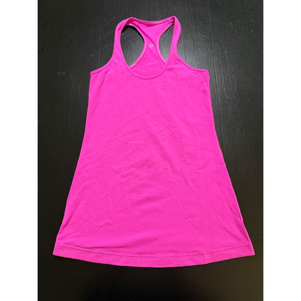Lululemon Racerback Athletic Tank Top Hot Pink Women Workout Yoga Gym